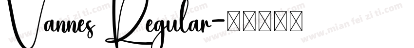 Vannes Regular字体转换